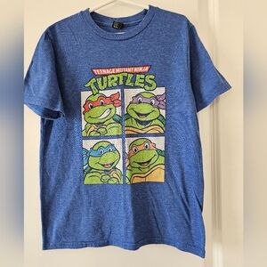 sz S District Blue Teenage Mutant Ninja Turtles Retro Nostalgia 90s‎ 80s